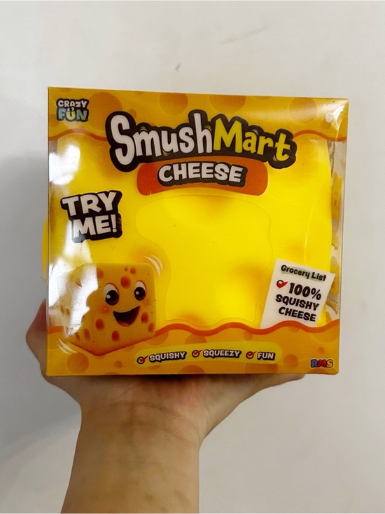 SmushMart Other - VIRAL SMUSHMART CHEESE Squishy Fidget Toy NWT